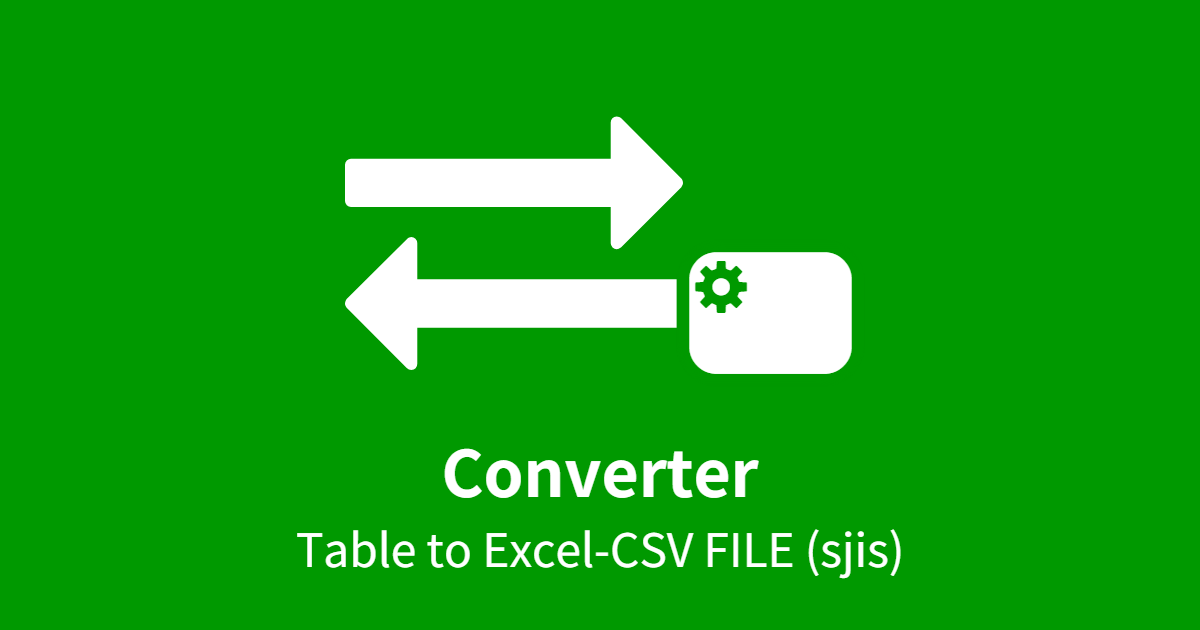 Converter (TSV to Excel-CSV FILE) sjis