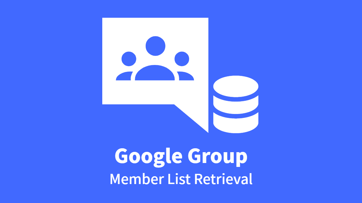 Google Group Members Retrieve