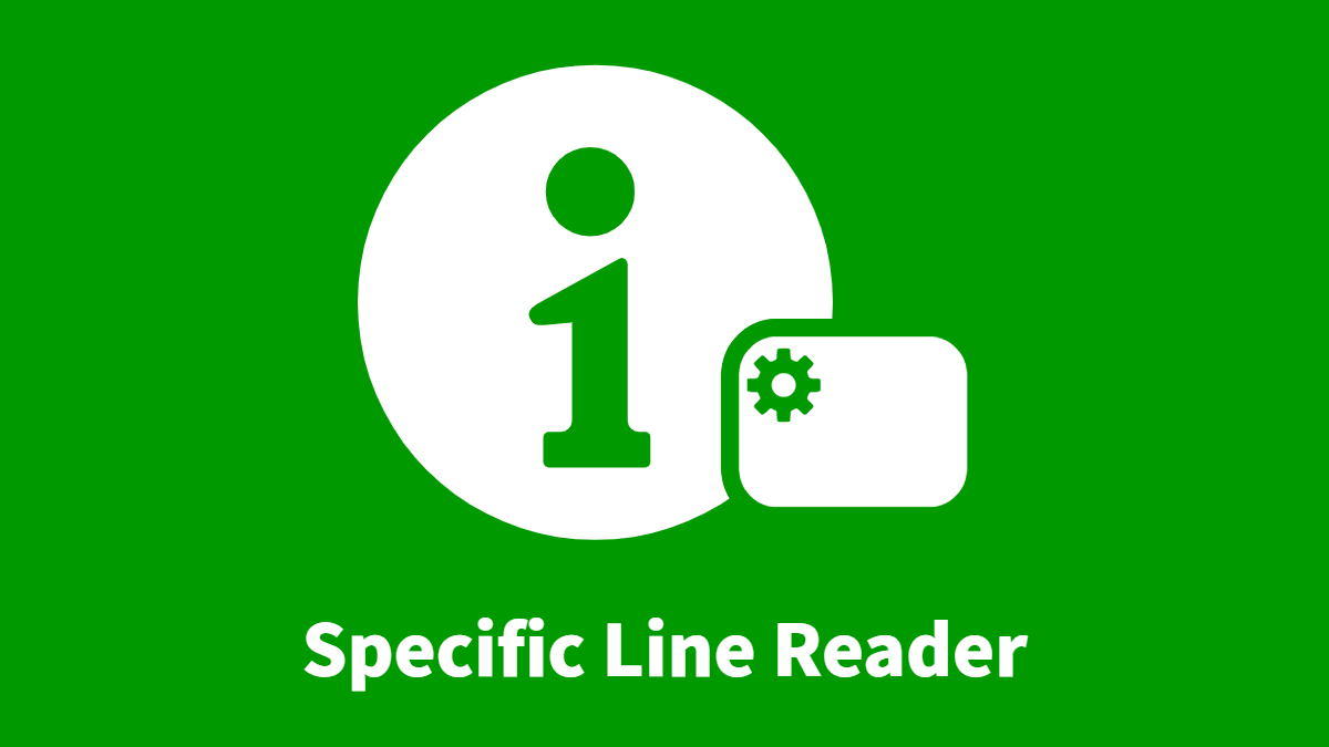 Specific Line Reader