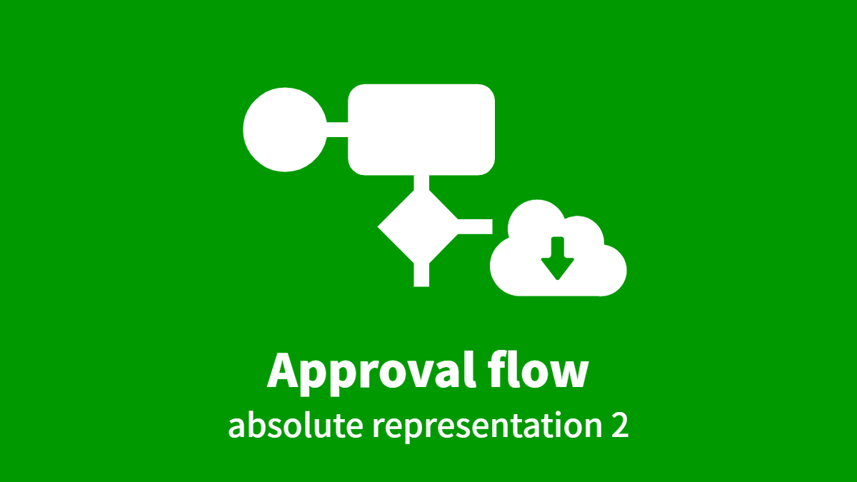 Approval flow (absolute representation 2)