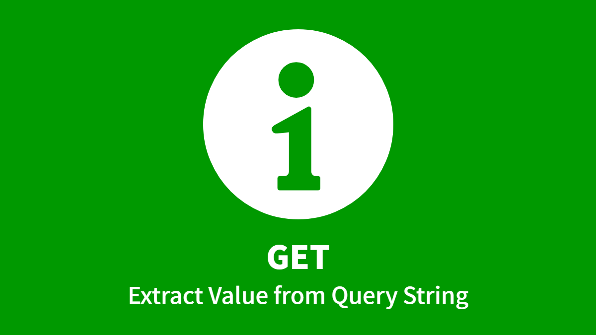 Extract Value from Query String