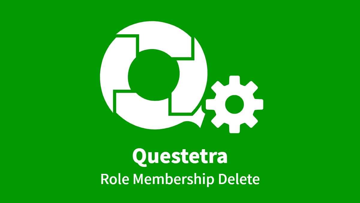 Questetra Role Membership Delete