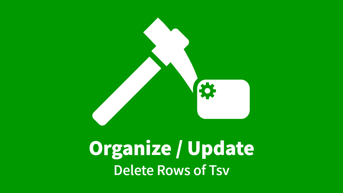 Delete Rows of Tsv