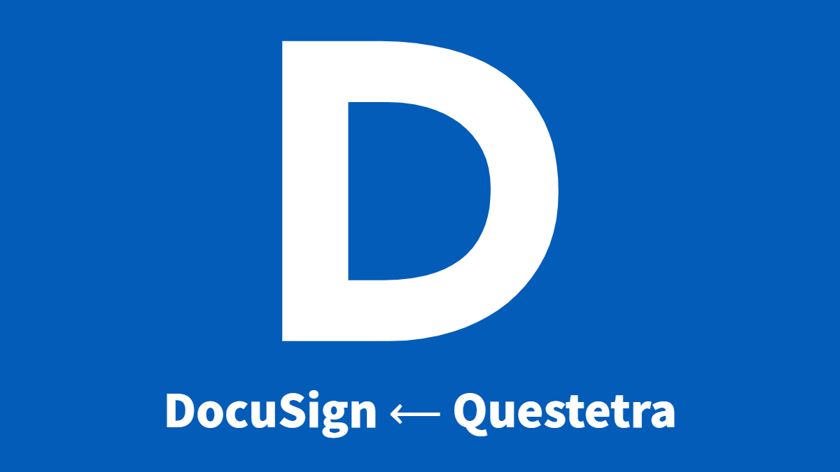 電子署名システム DocuSign とクラウドワークフロー Questetra との API 連携の設定