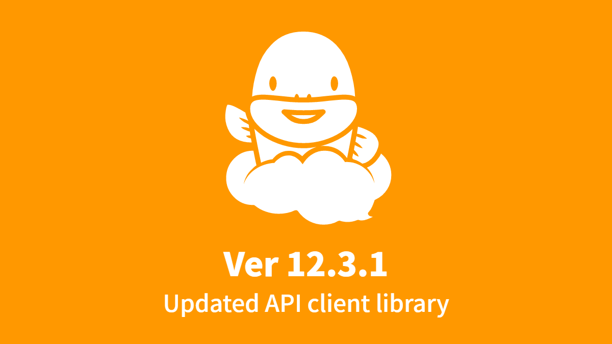Ver.12.3.1 2021-02-07 Updated the Java Library of API Client