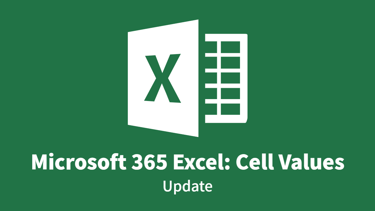 Microsoft 365 Excel: Update Cell