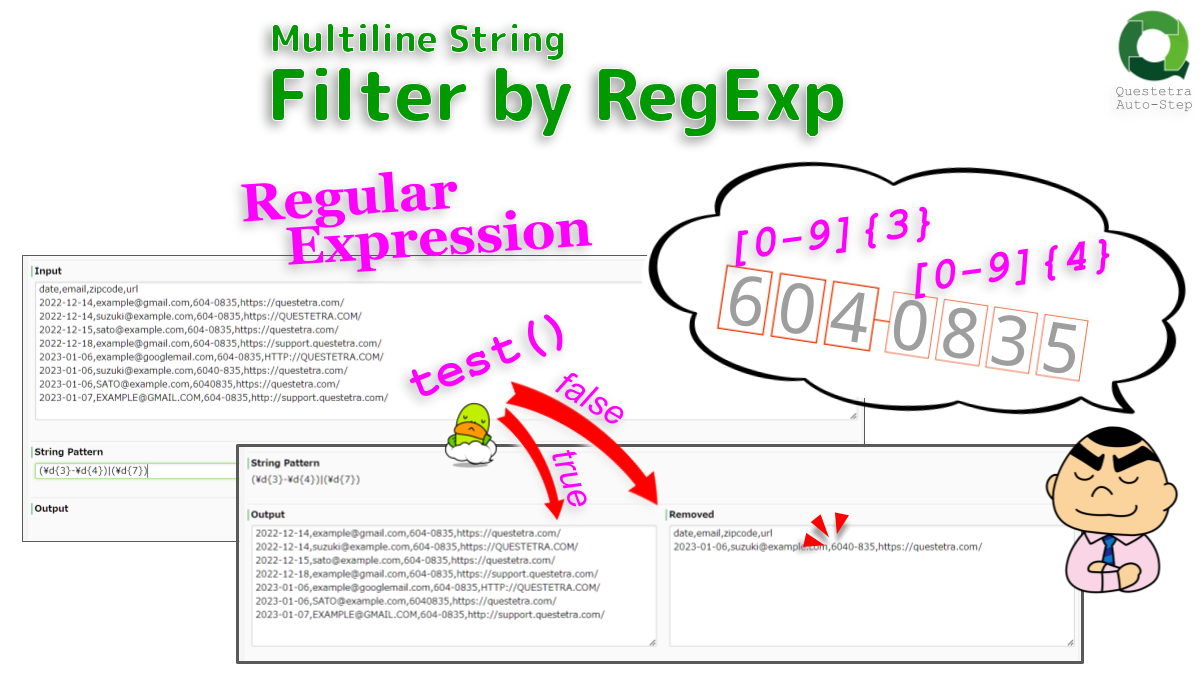 Multiline String, Filter by RegExp