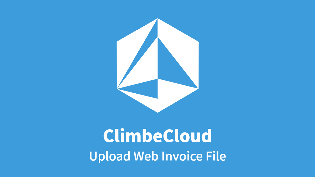 ClimberCloud: Upload Web Invoice File