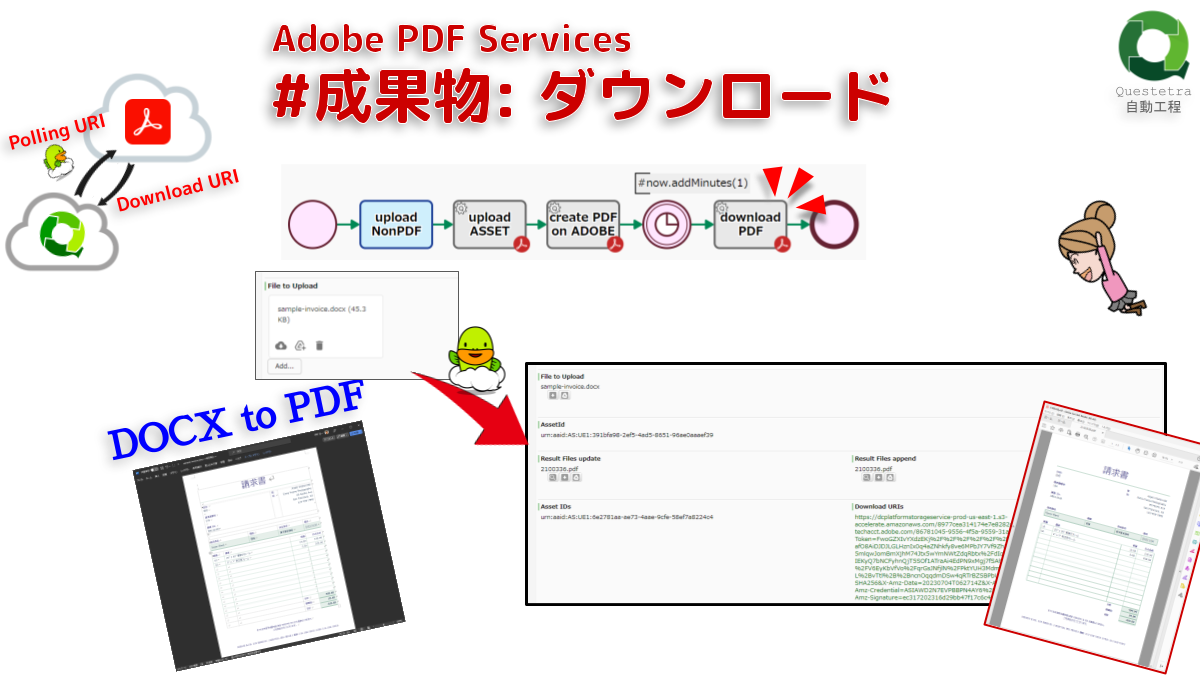 Adobe PDF Services #成果物: ダウンロード