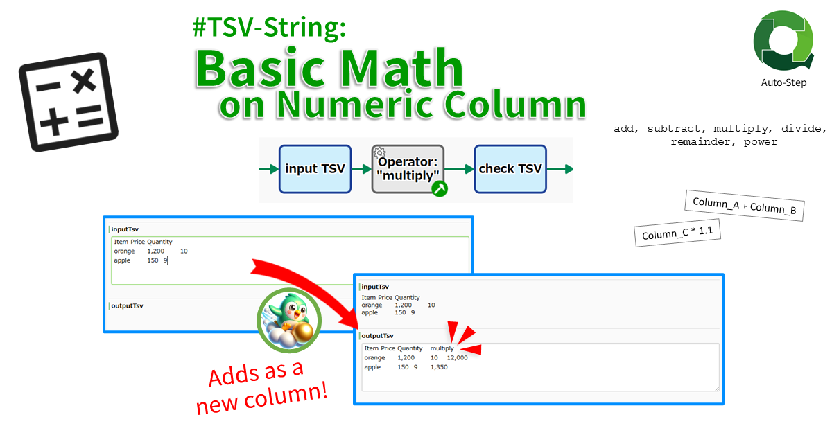 #TSV-String: Basic Math on Numeric Strings