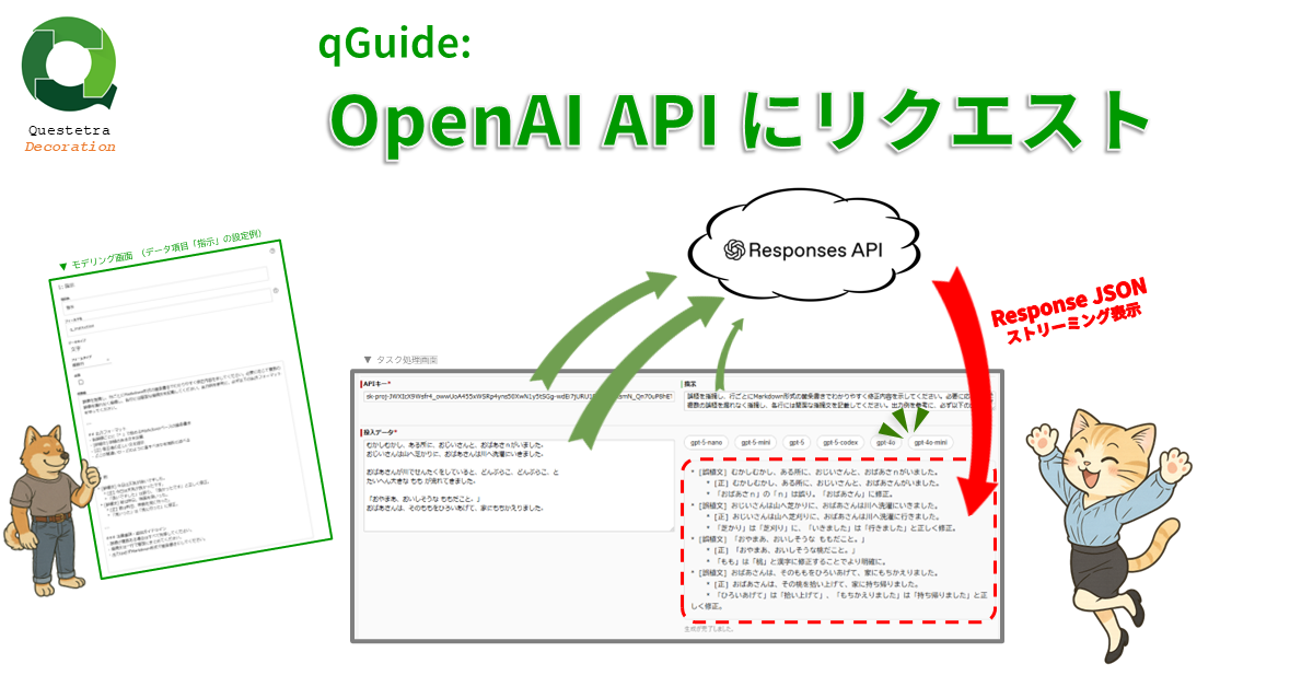 qGuide: OpenAI API にリクエスト