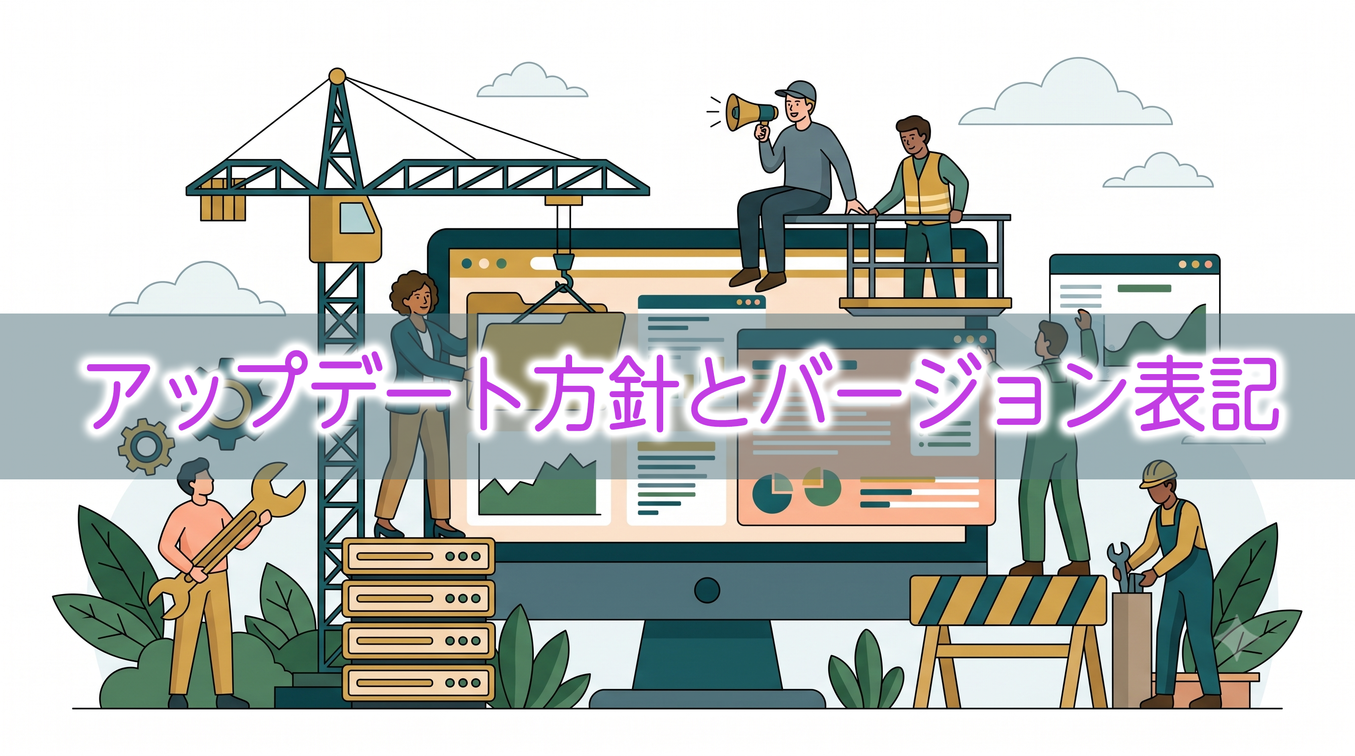 アップデート方針とバージョン表記